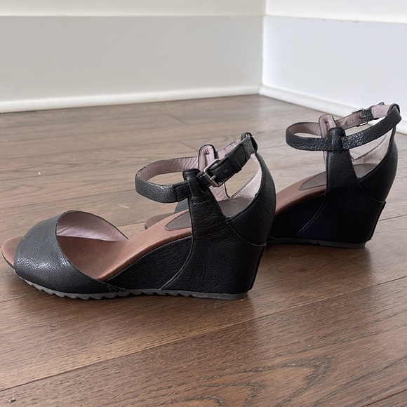 Geox Respira leather wedge sandals - Picture 4 of 5